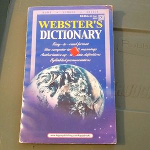 Webster's dictionary softcover